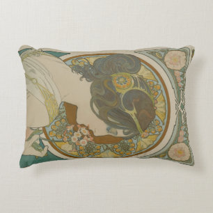 Coussins Décoratifs Primrose par Alphonse Mucha (1899)
