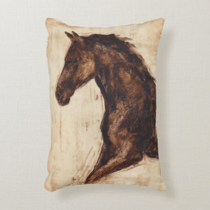 Coussins Décoratifs Profil du cheval sauvage Brown