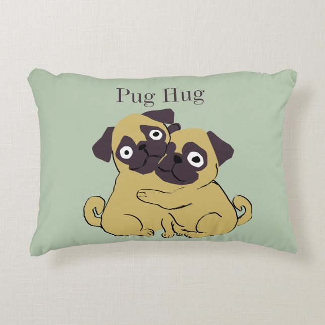 Coussins Décoratifs Pug hug  (Devant)