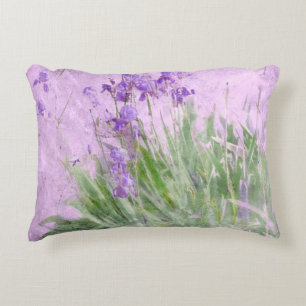 Coussins Décoratifs Purple Irises Watercolor -