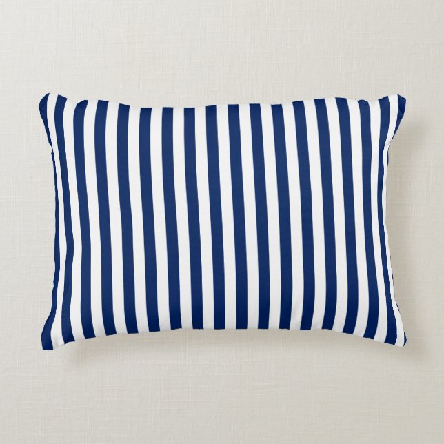 Coussins Décoratifs Rayures Bleues (Devant)