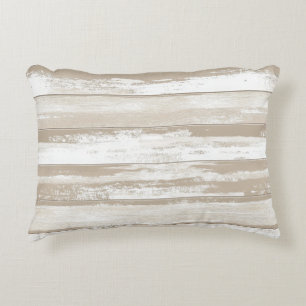 Coussins Décoratifs Rayures vintages d'aquarelle dans les tons gris