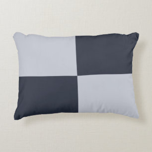 Coussins Décoratifs Rectangles marine et gris