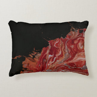 Coussins Décoratifs Red and white abstract painting