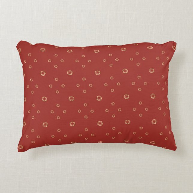Coussins Décoratifs Red | Golden Zinnia Sun (Devant)