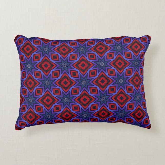 Coussins Décoratifs Red With Blue Stars (Devant)