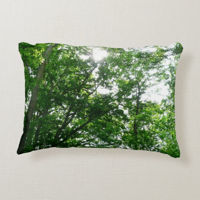 Coussins Décoratifs Regard sur les arbres d'été (Dos)