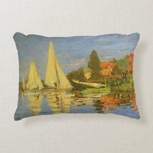 Coussins Décoratifs Régate à Argenteuil par Claude Monet