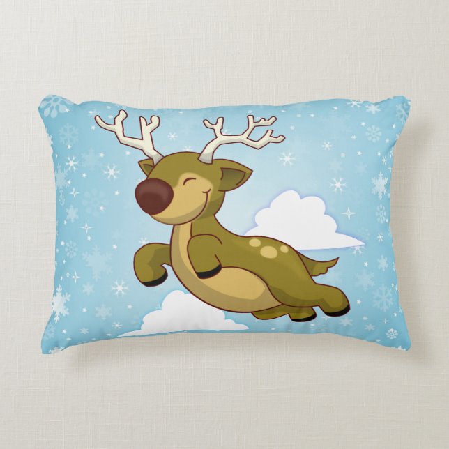 Coussins Décoratifs Reinder volant Noël (Devant)