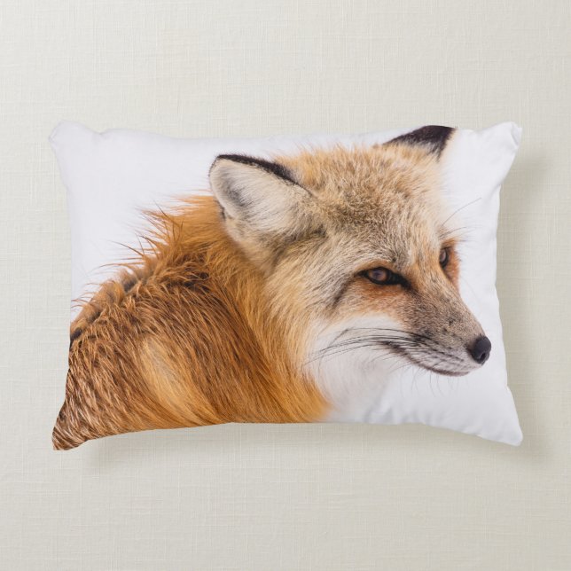 Coussins Décoratifs Renard rouge dans la neige (Devant)