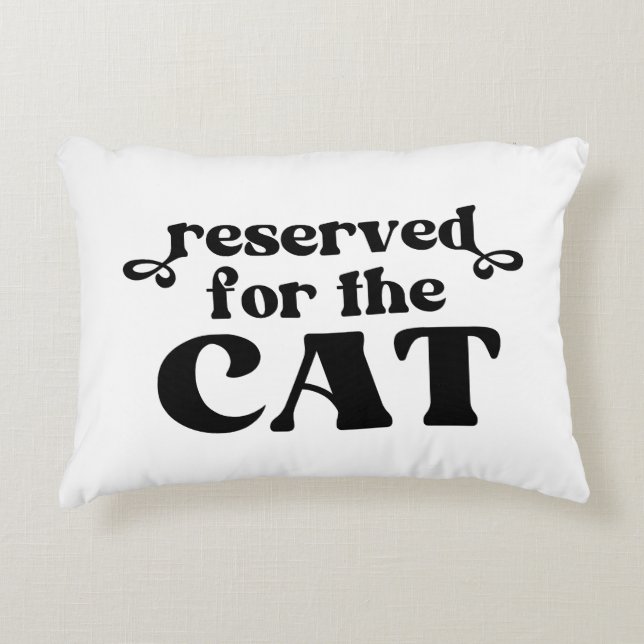 Coussins Décoratifs Réservé Pour Le Chat (Devant)
