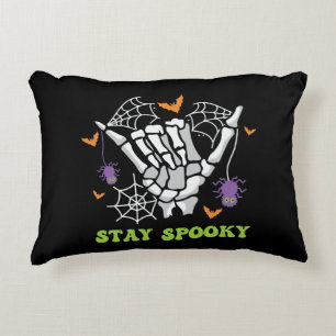 Coussins Décoratifs Restez Éffrayant Halloween Squelette main
