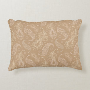 Coussins Décoratifs Rétro-feater-pâle-motif
