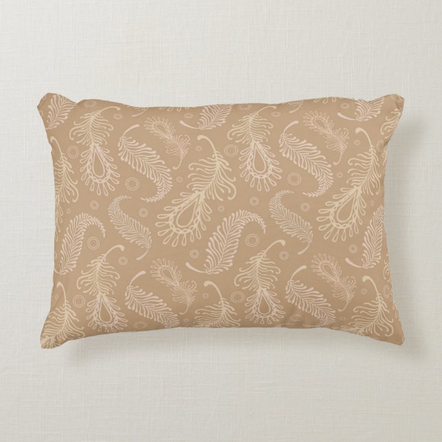 Coussins Décoratifs Rétro-feater-pâle-motif (Devant)