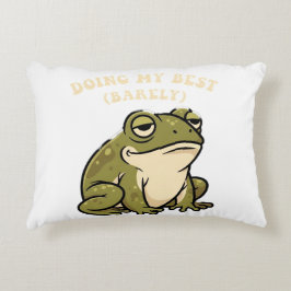 Coussins Décoratifs Retro Frog Barely Trying Rectangular Pillow
