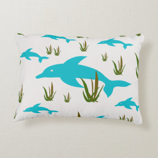 Coussins Décoratifs Rêve de mer dauphin turquoise unique thème océan
