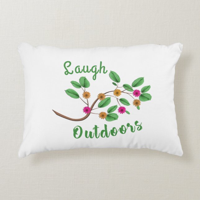 Coussins Décoratifs Rire à l'extérieur (Devant)
