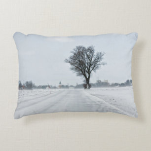 Coussins Décoratifs Rural winter road