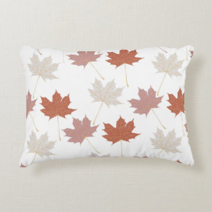 Coussins Décoratifs Rustique Botanique Terracotta Maple Feuille Motif