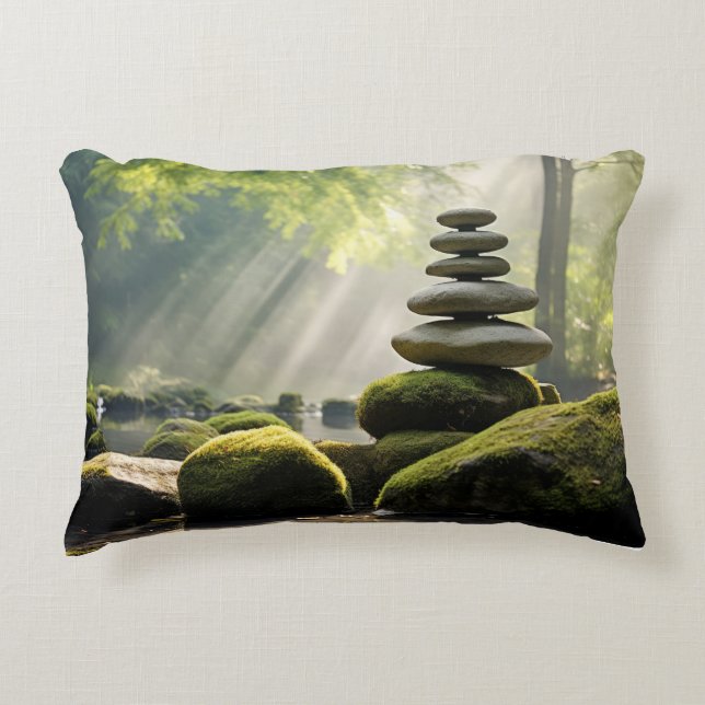 Coussins Décoratifs Sable De Pebble Rocheux Tranquille (Devant)