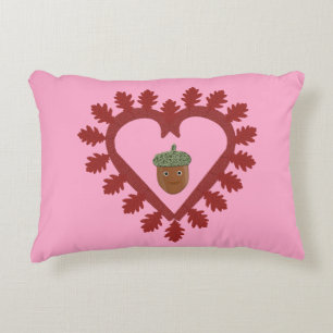 Coussins Décoratifs Saint-Valentin Amour Coeur Noisette Double Face