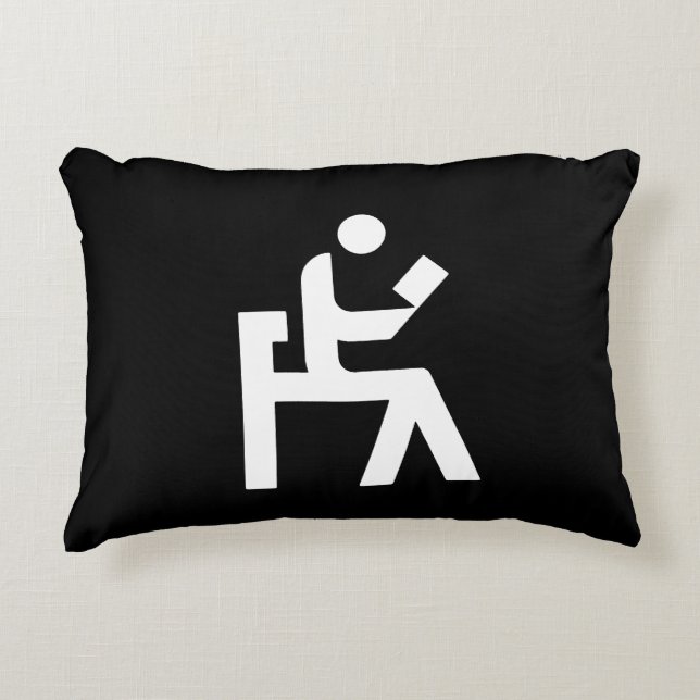 Coussins Décoratifs Salle de lecture de bibliothèque (Devant)