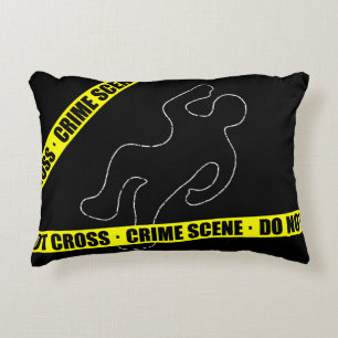 Coussins Décoratifs Scène de crime drôle