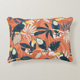 Coussins Décoratifs Scène Exotique Toucan Jungle