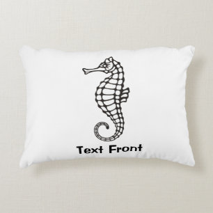Coussins Décoratifs Seahorse Black