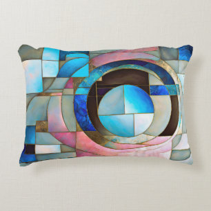 Coussins Décoratifs "Serenade en verre tendu" Art Abstrait coloré