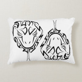 Coussins Décoratifs Serpent tribal noir et blanc