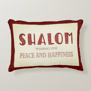Coussins Décoratifs SHALOM Paix Et Bonheur