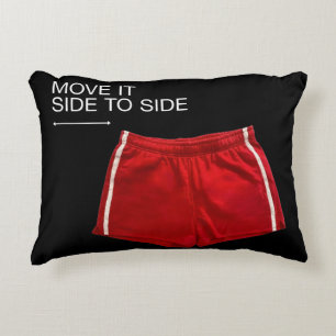 Coussins Décoratifs Shorts Athlétiques Rouges Déplacez-Le De Côté