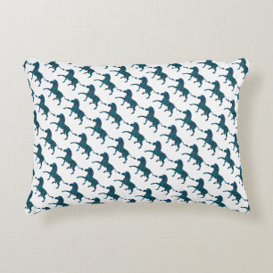 Coussins Décoratifs Silhouette noire et bleue Zebra