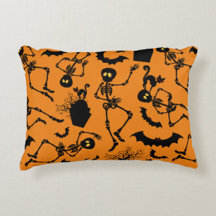 Coussins Décoratifs Skeletons d'Halloween Macabre Dance