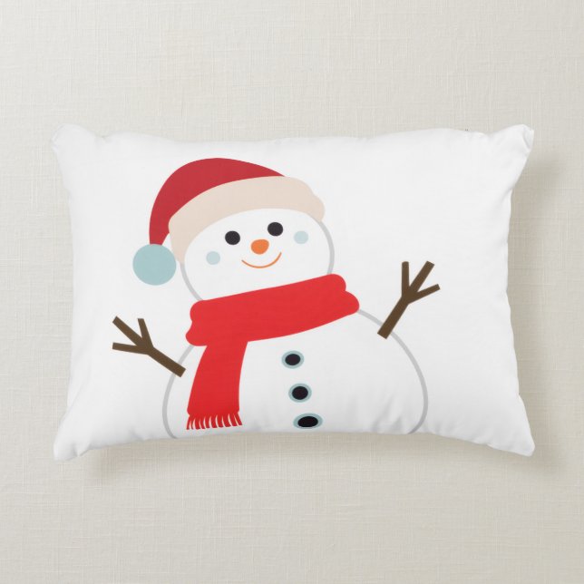 Coussins Décoratifs SNOWMAN sock for warm decor Christmas (Devant)