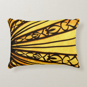 Coussins Décoratifs Soleil jaune et noir