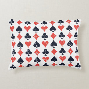 Coussins Décoratifs Spade, diamant, coeur, motif de club