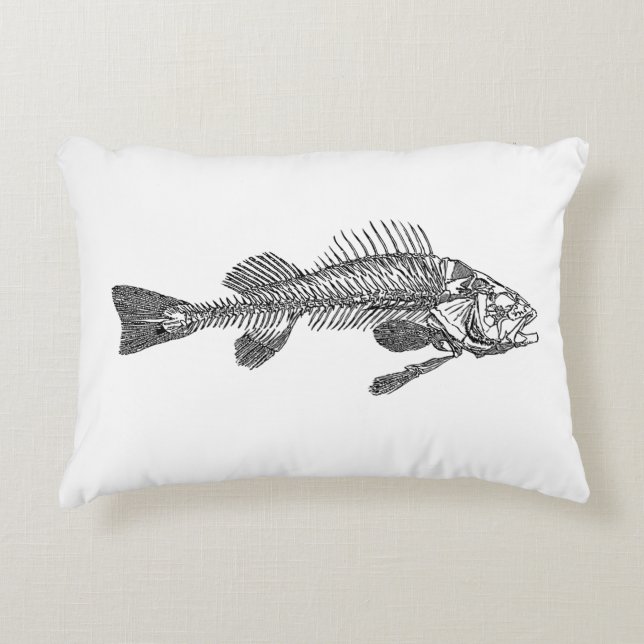 Coussins Décoratifs Squelette de poisson (Devant)