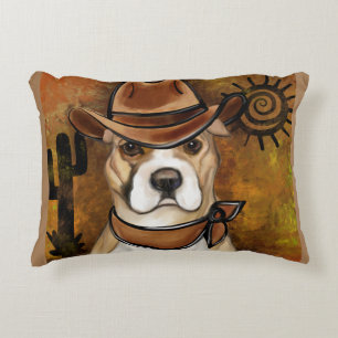 COUSSINS DÉCORATIFS STAFFORDSHIRE TERRIER AMÉRICAIN