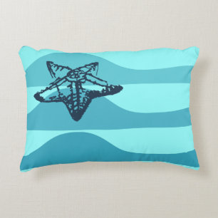Coussins Décoratifs Starfish & Ocean Waves Lumbar Cushion