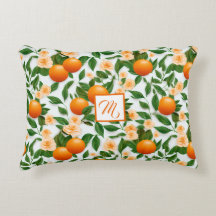 Style Orange Blossom Monogramme Décoratif