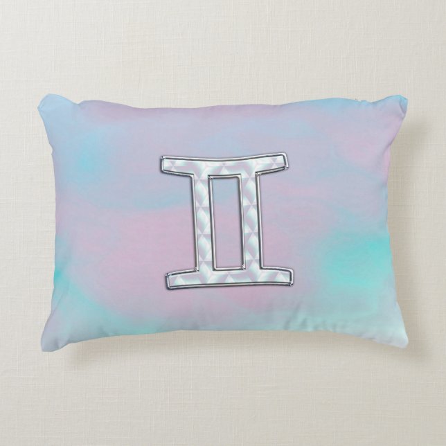 Coussins Décoratifs Symbole Gemini Zodiac (Devant)
