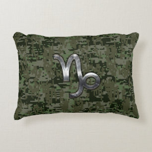 Coussins Décoratifs SYMBOLE Zodiaque Capricorne Camouflage numérique v