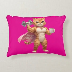 Coussins Décoratifs Tapisserie de lancer de chat de gym musclé – Déco