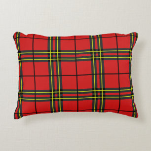 Coussins Décoratifs Tartan jaune rouge