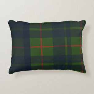 Coussins Décoratifs Tartan Rouge Bleu Vert Plaid Écossais