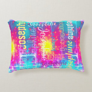 Coussins Décoratifs Tee Tee Boho de couleur tendre Nom personnalisé