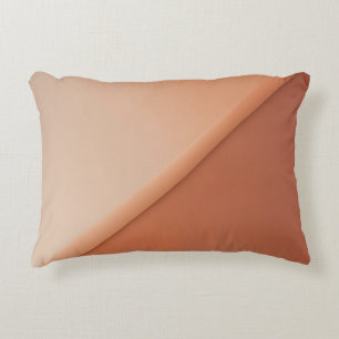 Coussins Décoratifs Teintes terreuses Moitié Terracotta Moitié Crème a