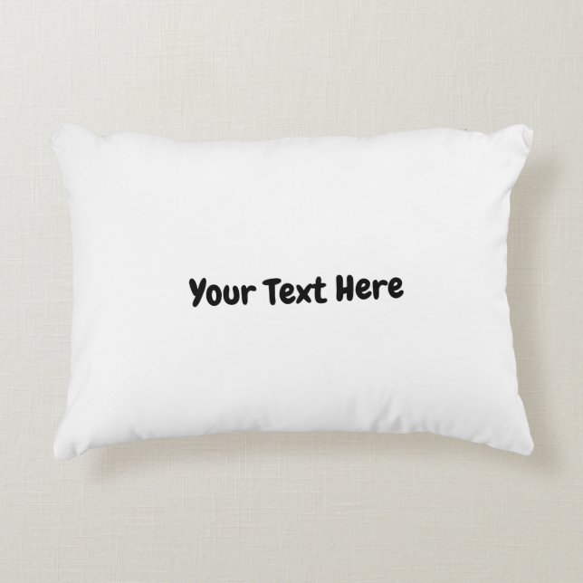 Coussins Décoratifs Texte personnalisé (Devant)